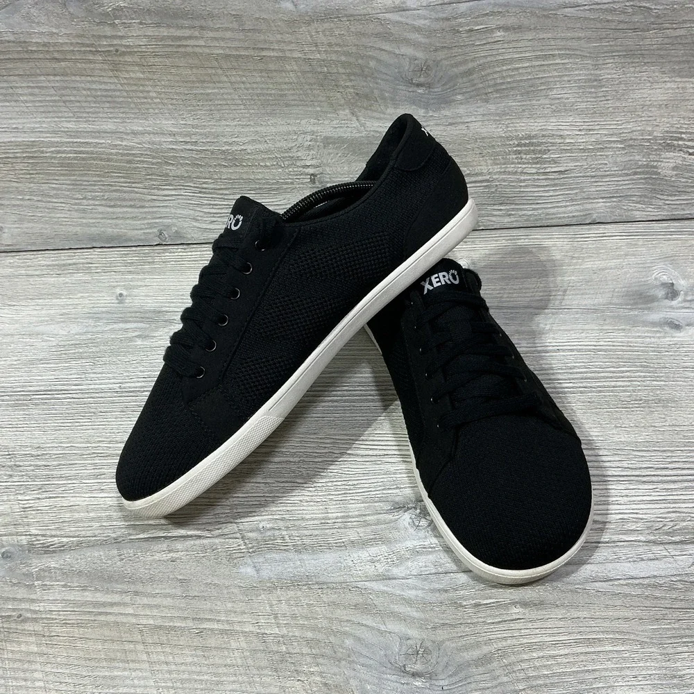 Xero Shoes Men's Dillon Barefoot Minimalist Classic Sneakers Black Size 11.5